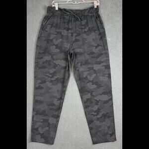 Lululemon 'Keep Moving' Womens High Rise Jogger Pants Size 10 Gray Camo LW5DBDS
